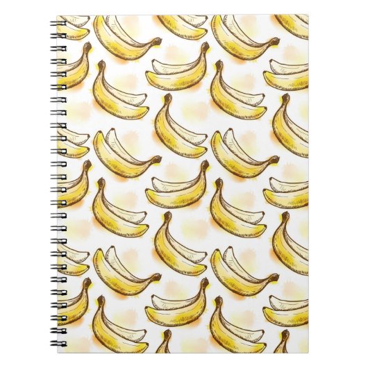 Patroon met banaan notitieboek (Voorkant)