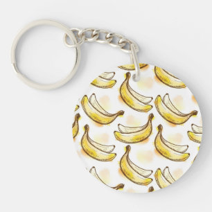 Patroon met banaan sleutelhanger