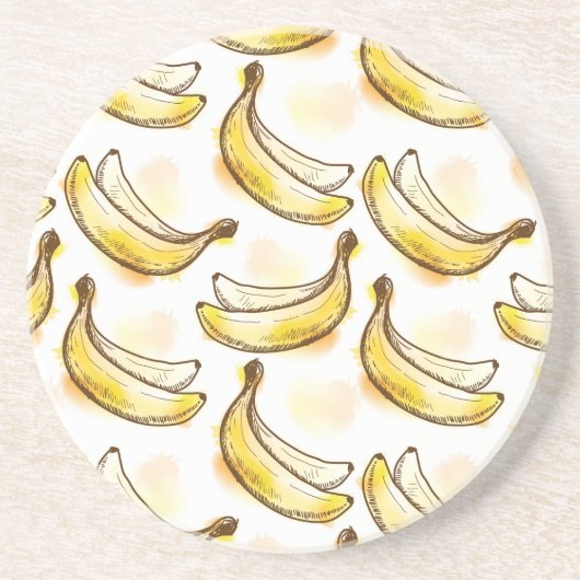 Patroon met banaan zandsteen onderzetter (Voorkant)