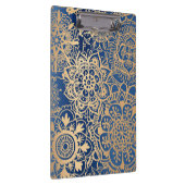 Patroon met blauw en gouden mandala klembord (Rechts)