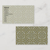 patroon met blauw en groen Marokkaans scrollen Visitekaartje (Voorkant / Achterkant)