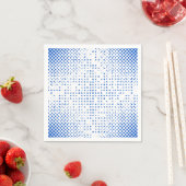 Patroon met blauwe pixels servet (Insitu)
