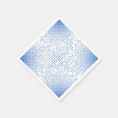 Patroon met blauwe pixels servet (Hoek)