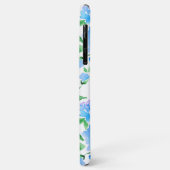 Patroon met blauwe waterverf bloemen Case-Mate iPhone case (Achterkant/links)