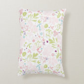 patroon met bloemen decoratief kussen (Achterkant (Verticaal))