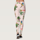 Patroon met bomen en palmbomen leggings (Achterkant)