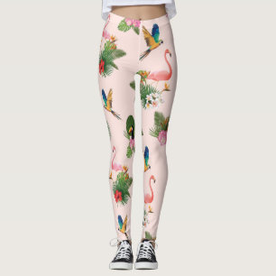 Patroon met bomen en palmbomen leggings
