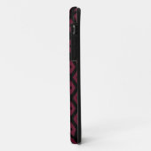 patroon met Bourgogne en zwarte diamant Case-Mate iPhone Case (Achterkant/links)