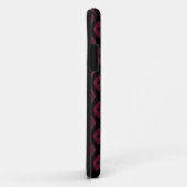 patroon met Bourgogne en zwarte diamant Case-Mate iPhone Case (Achterkant/rechts)