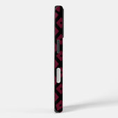 patroon met Bourgogne en zwarte diamant Case-Mate iPhone Case (Achterkant / Rechts)
