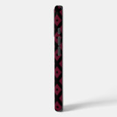 patroon met Bourgogne en zwarte diamant Case-Mate iPhone Case (Achterkant / Links)