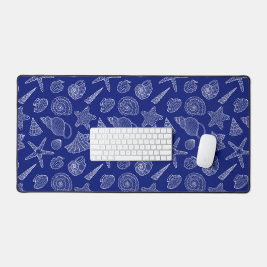 Patroon met Bright Blue Shell Bureaumat (Keyboard & Muis)