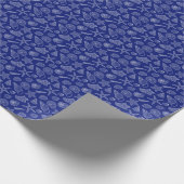 Patroon met Bright Blue Shell Cadeaupapier (Hoek)