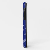 Patroon met Bright Blue Shell Case-Mate iPhone Case (Achterkant/links)