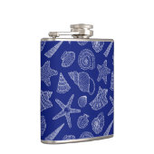 Patroon met Bright Blue Shell Heupfles (Rechts)