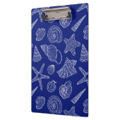 Patroon met Bright Blue Shell Klembord (Links)