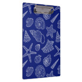 Patroon met Bright Blue Shell Klembord (Rechts)