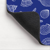 Patroon met Bright Blue Shell Muismat (Hoek)