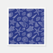 Patroon met Bright Blue Shell Servet (Voorkant)