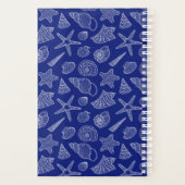 Patroon met Bright Blue Shell | Voeg je Initiaal t Planner (Achterkant)