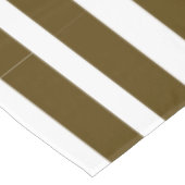 Patroon met bruine en witte strepen tafelkleed (Gekanteld)