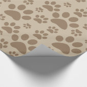 Patroon met bruine verf cadeaupapier (Hoek)