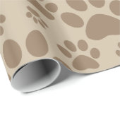 Patroon met bruine verf cadeaupapier (Rol Hoek)