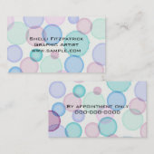 Patroon met bundels verf Waterverf verf Visitekaartje (Voorkant / Achterkant)