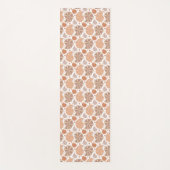 Patroon met cartoon-seizoenshellingen met een doed yogamat (Voorkant)