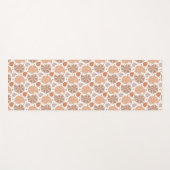 Patroon met cartoon-seizoenshellingen met een doed yogamat (Voorkant (horizontaal))