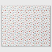 patroon met cartoon vogels cadeaupapier (Vlak)