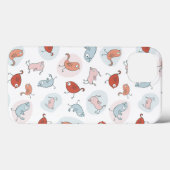 patroon met cartoon vogels Case-Mate iPhone case (Achterkant (horizontaal))