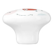 patroon met cartoon vogels keramische knop (Zijkant)