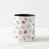 patroon met cartoon vogels mok (Midden)