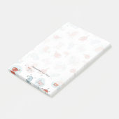 patroon met cartoon vogels post-it® notes (Schuin)