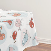 patroon met cartoon vogels tafelkleed (Voorbeeld)