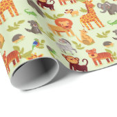 Patroon met Cartoons Cadeaupapier (Rol Hoek)