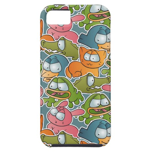 patroon met cartoons Case-Mate iPhone case (Achterkant)