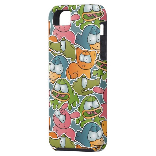 patroon met cartoons Case-Mate iPhone case (Achterkant Links)
