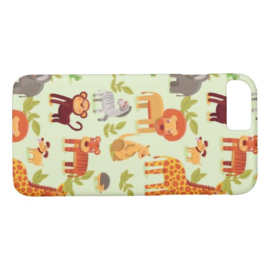 Patroon met Cartoons Case-Mate iPhone Case (Achterkant (Horizontaal))