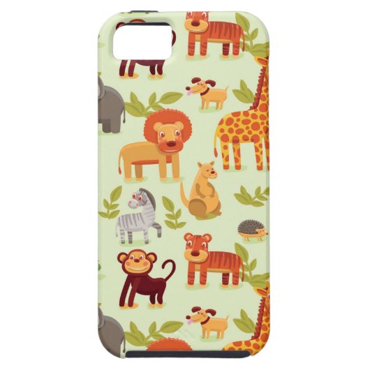 Patroon met Cartoons Case-Mate iPhone Case (Achterkant)