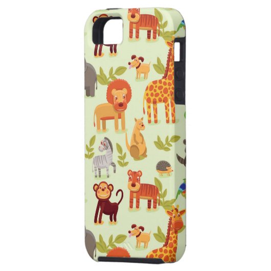 Patroon met Cartoons Case-Mate iPhone Case (Achterkant Links)