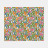 patroon met cartoons fleece deken (Voorkant (Horizontaal))