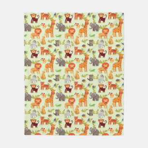 Patroon met Cartoons Fleece Deken