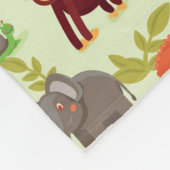 Patroon met Cartoons Fleece Deken (Hoek)