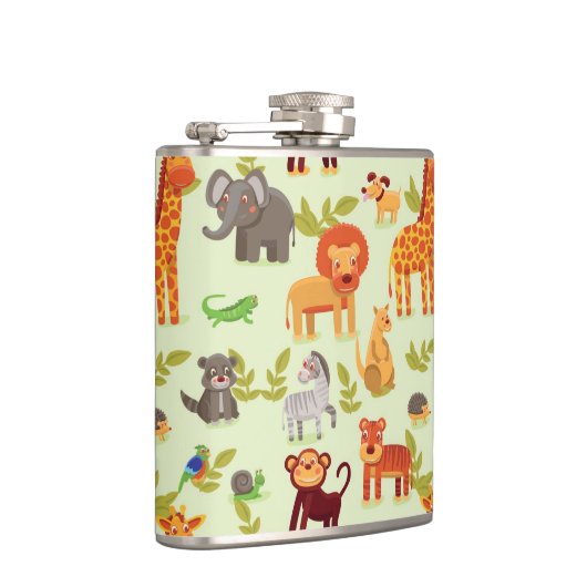 Patroon met Cartoons Heupfles (Rechts)