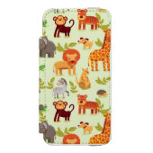 Patroon met Cartoons Incipio iPhone Portemonnee Hoesje (Voorkant Agenda)