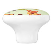 Patroon met Cartoons Keramische Knop (Zijkant)