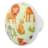 Patroon met Cartoons Keramische Knop (Rechts)