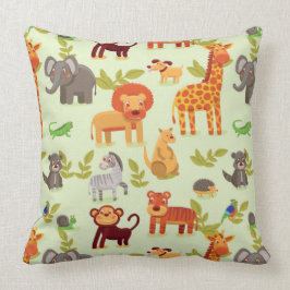 Patroon met Cartoons Kussen